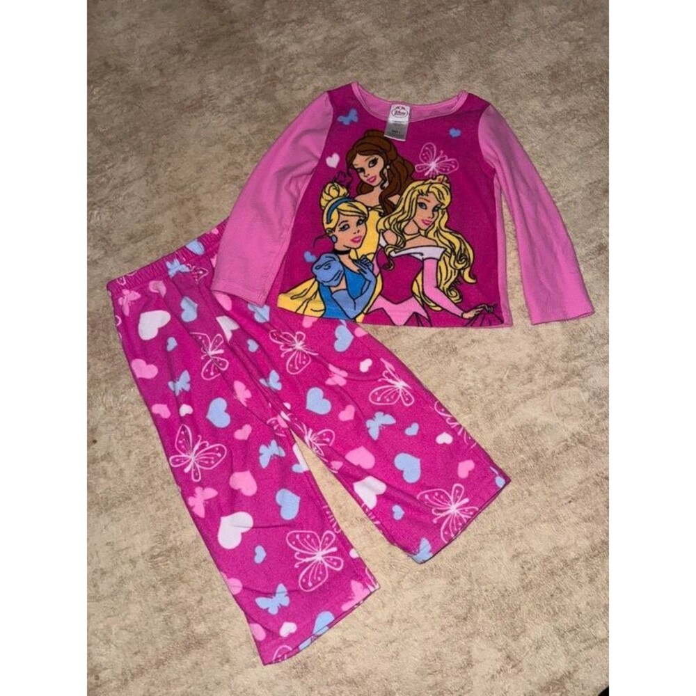 Disney Princess fleece PJs, size 4